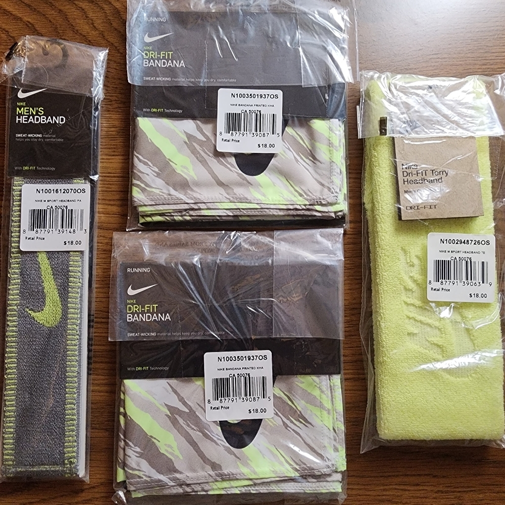 Nike Dri-Fit Headbands and Bandanas